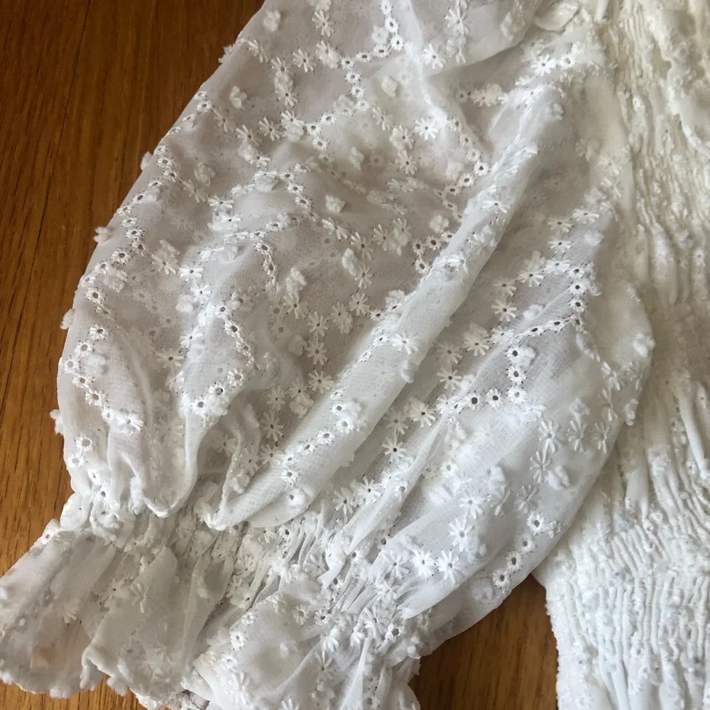 English Factory puff sleeve blouse - Picture 7 of 9